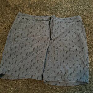 Bonobos Performance Link Shorts Navy w/ Black Flamingos